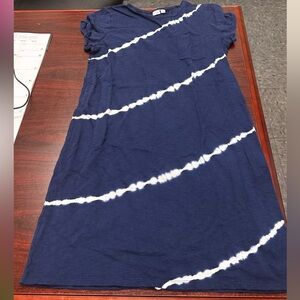 EUC Gap Navy Blue Tye Dye Dress Sz M